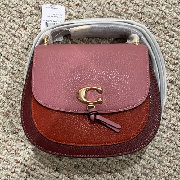 Coach Remi Saddle Bag In Colorblock 1330 - Picture 10 of 17